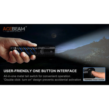 Acebeam E70 Mini Flashlight Compact Handheld 4600 Lumens LED Bright Light Torch