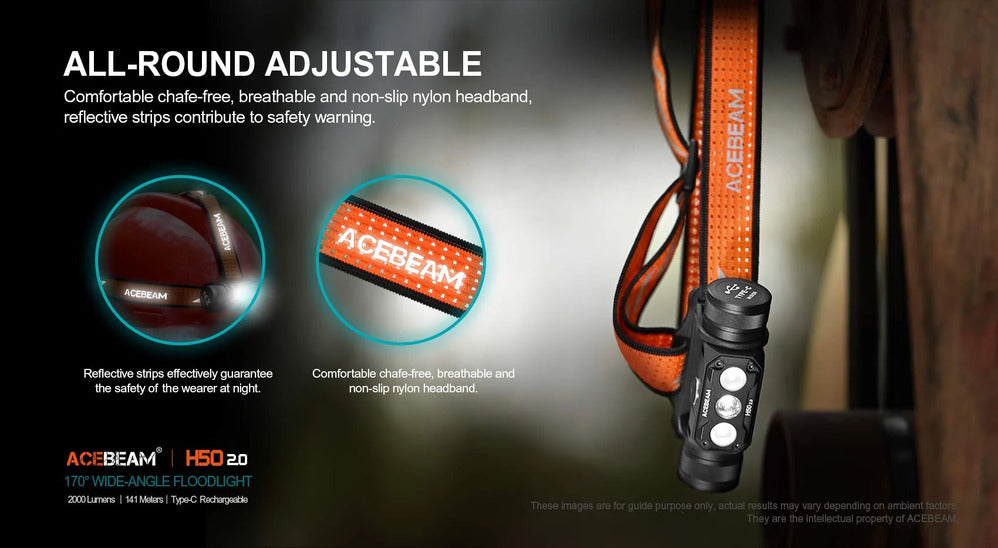 Acebeam H50 2.0 Rechargeable Headlamp